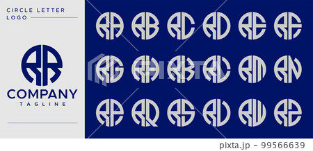 Collection of simple circle letter R logo design Collection of simple circle letter R logo design 99566639