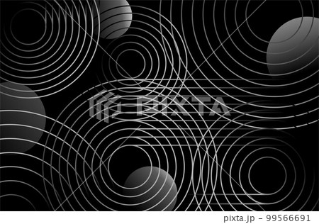 Black radial circle blend line abstract background Black radial circle blend line abstract background 99566691