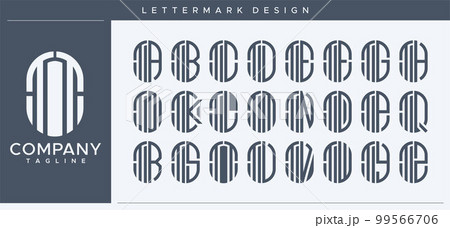 Abstract tube letter TT T logo design. 99566706