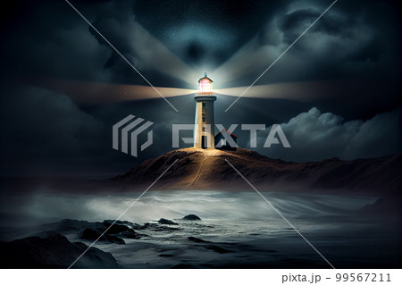 Comfortable bright bathroom with a boho-chic interior design, a free-standing white bath against the background of a panoramic window. hanging decor from dry grass. 99567211