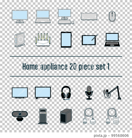 家電のイラスト20点セットno.1 99568606