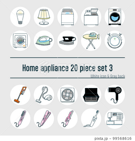 家電のイラスト20点セットno.11 家電のイラスト20点セットno.11 99568616
