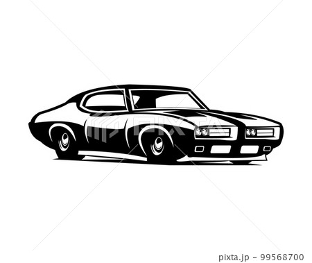 Pontiac GTO Judge car logo. American Muscle Car Graphics. Best for badges, emblems, icons, design stickers, posters, wall art, cards and clothing prints. available in eps 10. 99568700