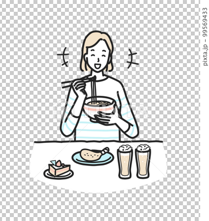 偏食の女性 99569433