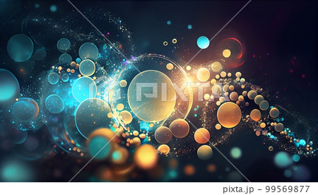 An Enchanting Sparkling Serenity Abstract Background, Generative AI, Illustration, This enchanting abstract background features sparkling serenity in a display of dreamy colors. 99569877