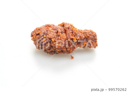 fried chicken with spicy Korean sauce on white background 99570262