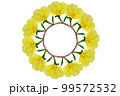 黄色の花の輪 99572532