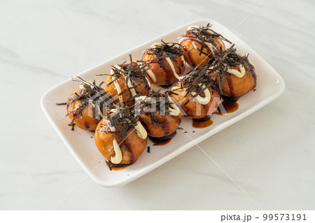 Takoyaki ball dumplings or Octopus balls Takoyaki ball dumplings or Octopus balls 99573191