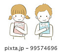 お気に入りの絵本をもつ読書好きの子どもたち 99574696