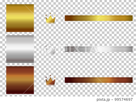 金銀銅のグラフィックスタイセット  99574697