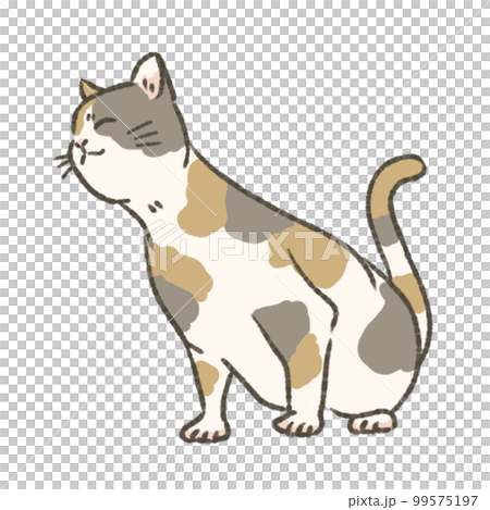 甘えているネコのイラスト 99575197