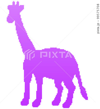 カラフルなクレパス画 キリンのシルエット キリン🦒 ・ サイズ八つ切 クレヨン ・ #クレヨン画#絵が好きな