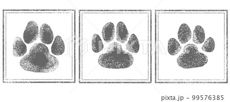 肉球 スタンプ 足跡 肉球 スタンプ 足跡 99576385