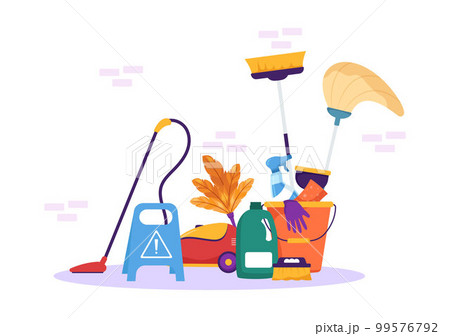 Professional Girl Maid Illustration of Cleaning Service Wearing her Uniform with Apron for Clean a House in Flat Cartoon Hand Drawn Templates Professional Girl Maid Illustration of Cleaning Service Wearing her Uniform with Apron for Clean a House in Flat Cartoon Hand Drawn Templates 99576792