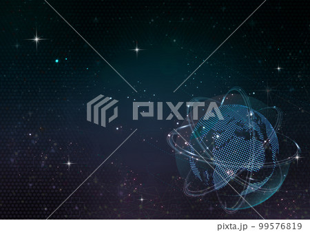 デジタルな地球とAIネットワーク通信 99576819