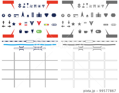 地図　制作パーツ 99577867