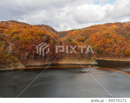 秋のダム湖 秋のダム湖 99578171