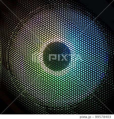 Computer cooler, fan, cpu with neon rgb light Computer cooler, fan, cpu with neon rgb light 99578403