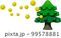 杉から飛散する花粉 99578881