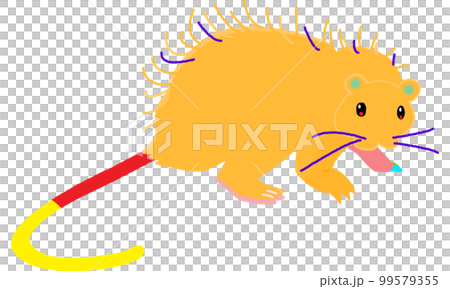 Creatures of the world natural heritage island Woolly mouse Vivid style 99579355