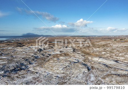 Aerial view Lough McHugh between Doochary and Lettermacaward in Donegal - Ireland 99579810