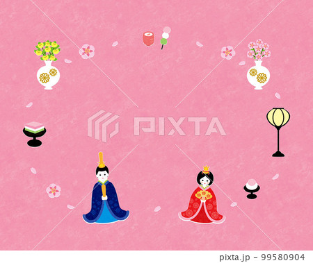 2023ひな祭りイメージ2文字なし 99580904