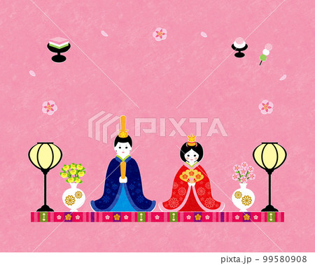 2023ひな祭りイメージ3文字なし 99580908