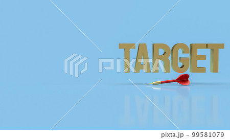 The red darts for business or challenge concept 3d rendering 99581079