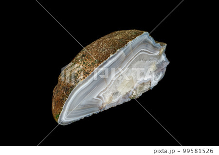 macro stone mineral agate on black background macro stone mineral agate on black background 99581526