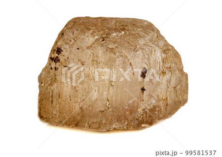 Macro mineral stone Topaz on a white background 99581537