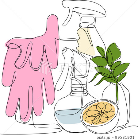 Home cleaning service landing page design concept, illustration of janitors with cleaning tools. Vector illustration Home cleaning service landing page design concept, illustration of janitors with cleaning tools. Vector illustration 99581901