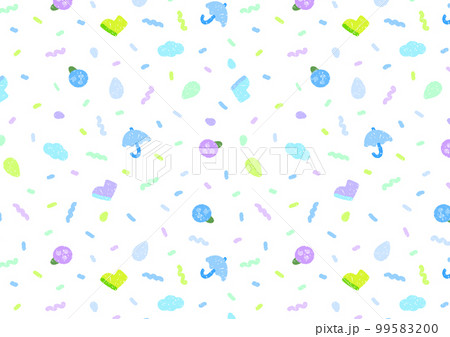 手描きの幾何学パターン 梅雨 手描きの幾何学パターン 梅雨 99583200
