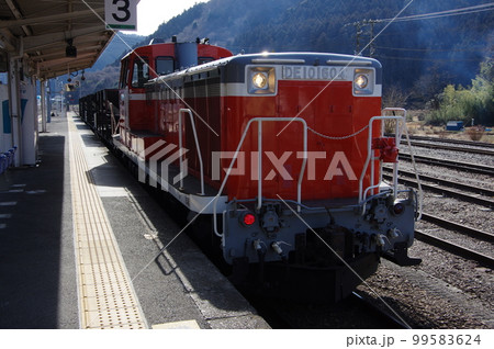 水郡線 常陸大子駅 DE10工事列車 99583624