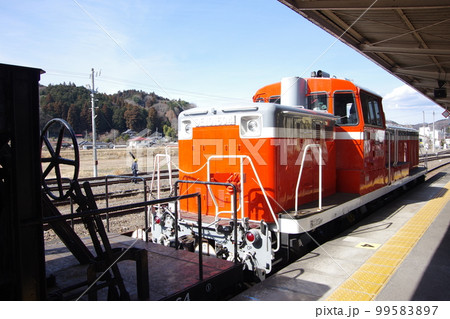 水郡線 常陸大子駅 DE10工事列車 水郡線 常陸大子駅 DE10工事列車 99583897
