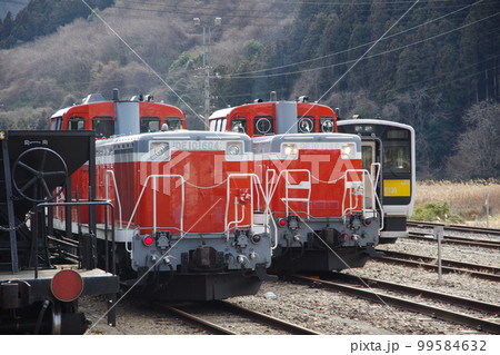 水郡線 常陸大子駅 DE10機関車入換 99584632