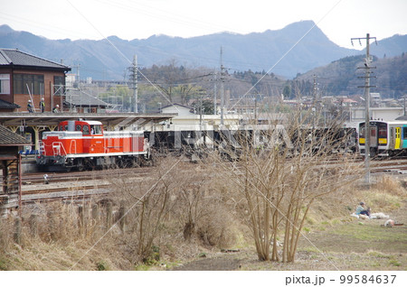 水郡線 常陸大子駅 DE10工事列車 水郡線 常陸大子駅 DE10工事列車 99584637