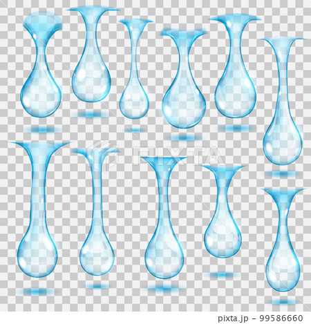 Transparent hanging drops 99586660