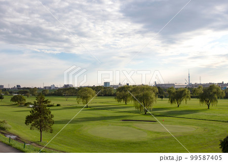 江戸川 新葛飾橋 周辺の風景 江戸川 新葛飾橋 周辺の風景 99587405