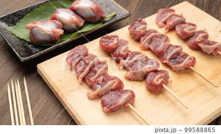 焼き鳥イメージ 生の砂肝(砂ずり) 焼き鳥イメージ 生の砂肝(砂ずり) 99588865