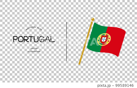 葡萄牙國旗圖標矢量圖 99589146