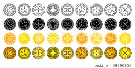 Collection of design elements for Coin 99590850
