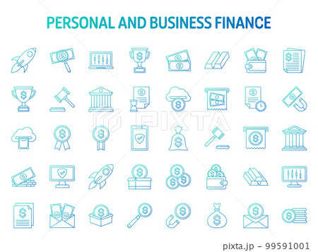 Collection of design elements for Personal and Business Finance Collection of design elements for Personal and Business Finance 99591001