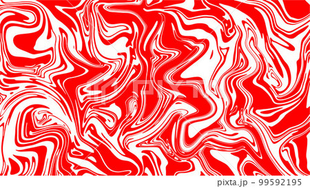 Red and white fluid marble design vector.  99592195