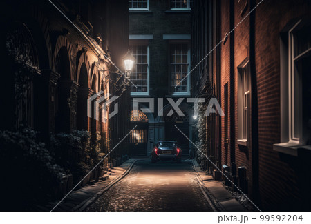 ロンドンの路地裏のイメージのイラスト素材 [99592204] - PIXTA