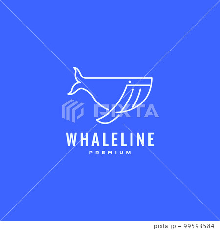 humpback whale fish creature ocean giant marine biota line art minimal logo design vector icon illustration template humpback whale fish creature ocean giant marine biota line art minimal logo design vector icon illustration template 99593584