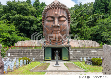 The Shakyamuni Daibutsu Buddha at Hanibe caves, Japan. 99595540