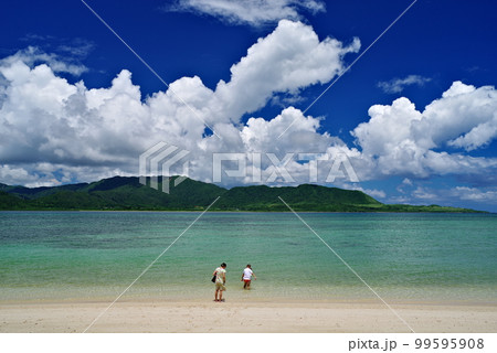 沖縄県小浜島細崎海岸の海 99595908