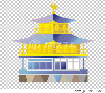 金閣寺　日本の観光名所・京都の中でも特に人気のです。正式名称は鹿苑寺で、世界遺産にも登録 。 99599585