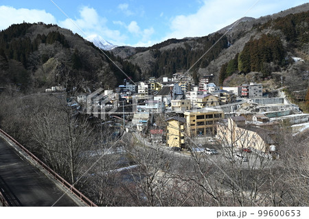 福島県 展望台から見る土湯温泉 福島県 展望台から見る土湯温泉 99600653