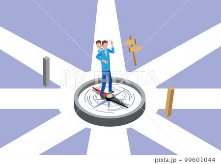 人生の道に迷う男性 99601044